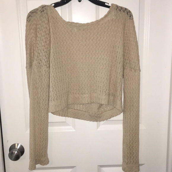 Vintage cream cropped top - Picture 1 of 2